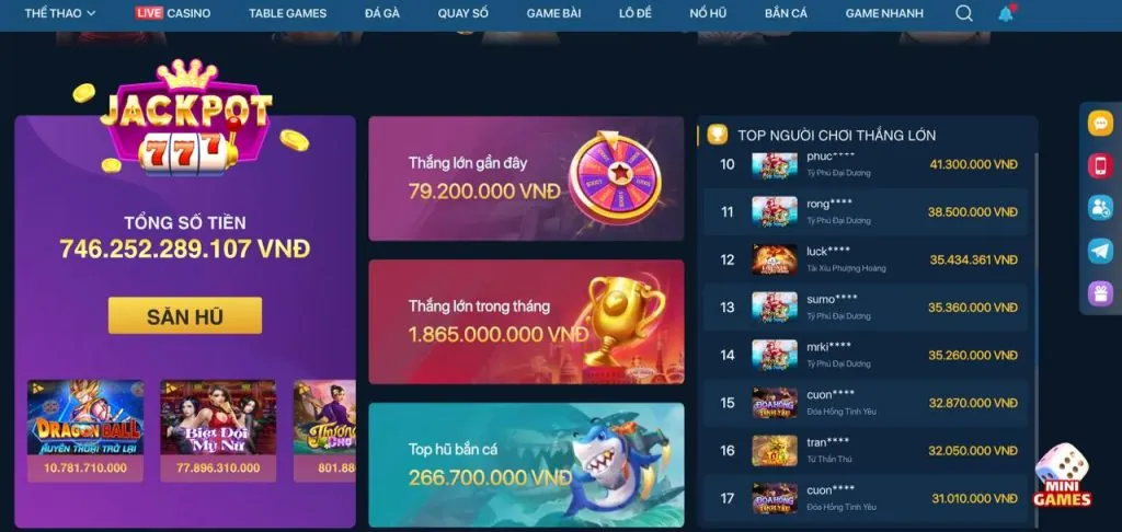 Các loại trò chơi trên Kong88 app